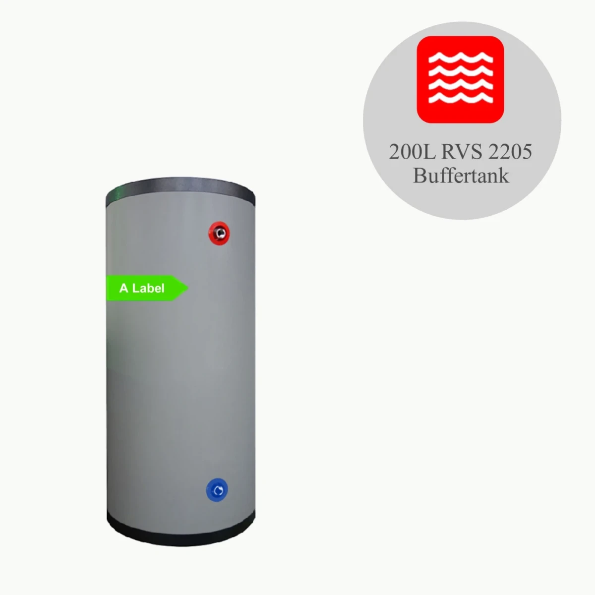 DUPLEX RVS Buffertank PWT-200 - 200L