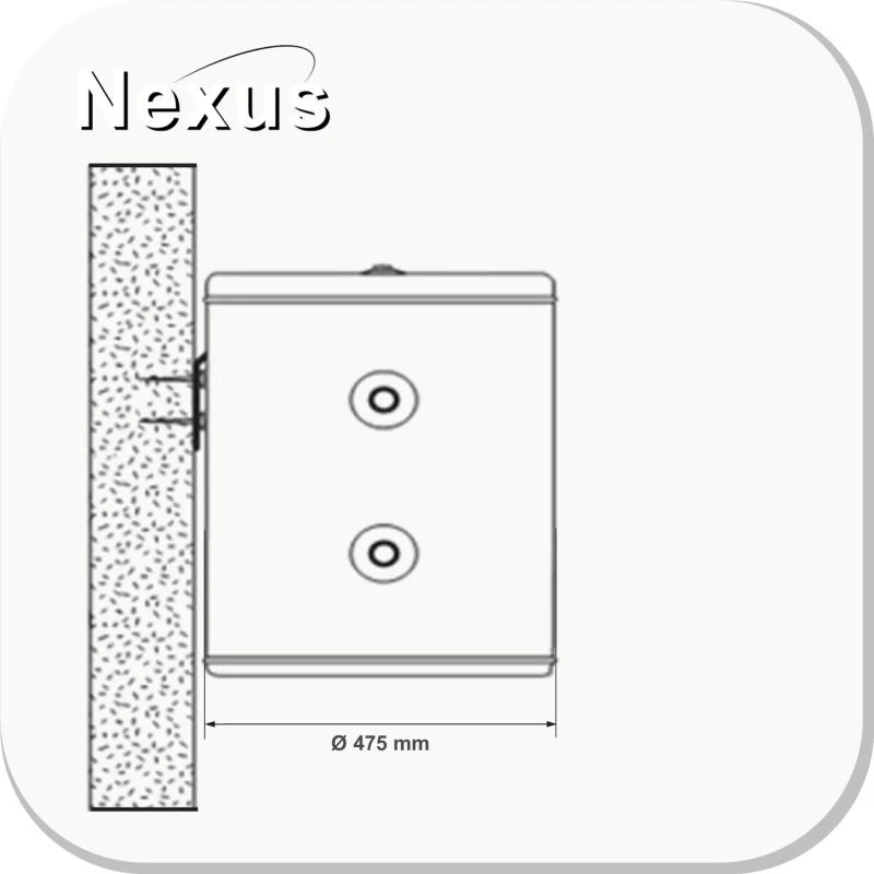 RVS buffervat PWT-50/WM-C8 - 50L - Afbeelding 3