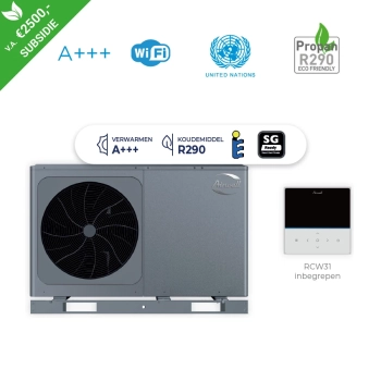 Airwell Wellea M HT R290 lucht-water warmtepomp - 6 kW