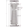 DeJong Indirect gestookte RVS boiler WPS200 - 200L - Afbeelding 2