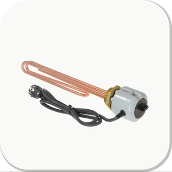 Elektrisch verwarmingselement koper - 0,5 kW 230V met thermostaat