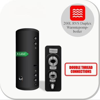 RVS Hygiëne boiler 200XL-LE1/ S-C4 Black - 200L