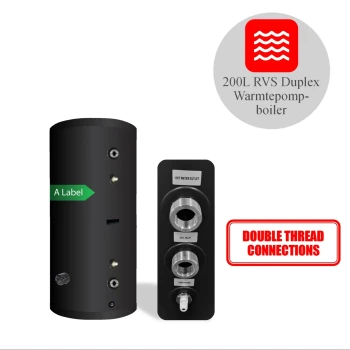 RVS boiler 200XL-LE1/ S-C4 Black - 200L