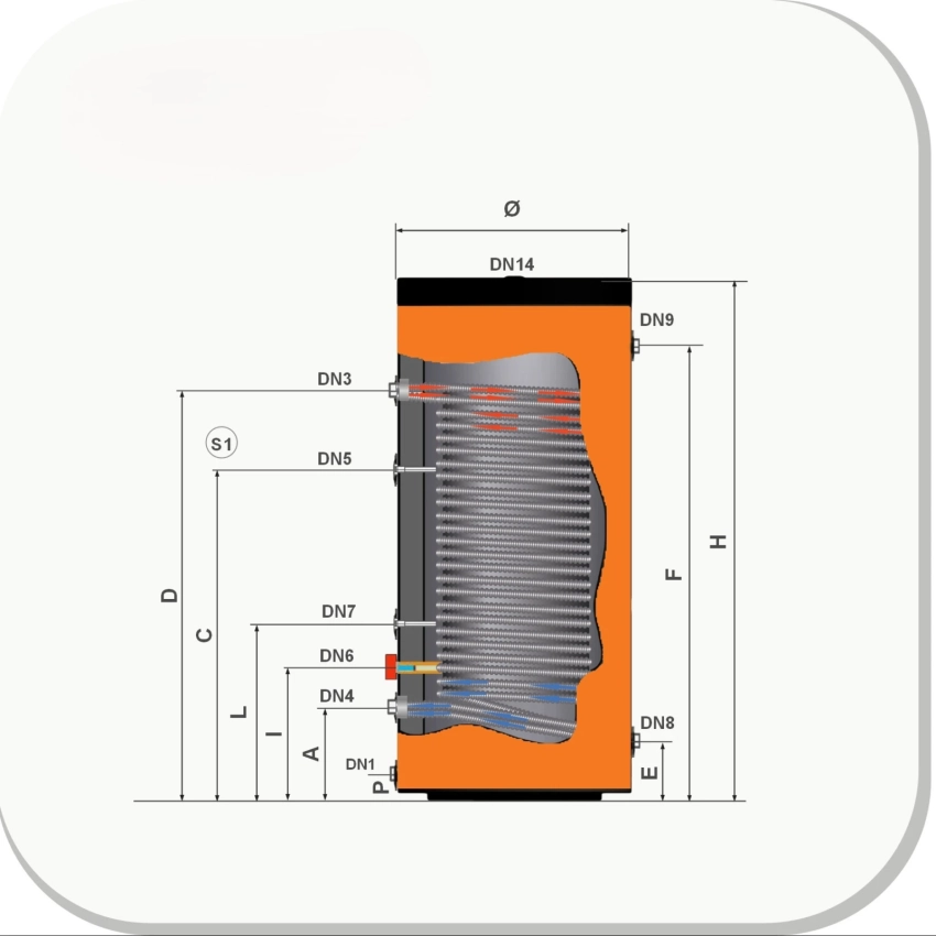 RVS Hygiëne tapwater voorraadvat TURBO XXL-LE2 -135L - Afbeelding 3