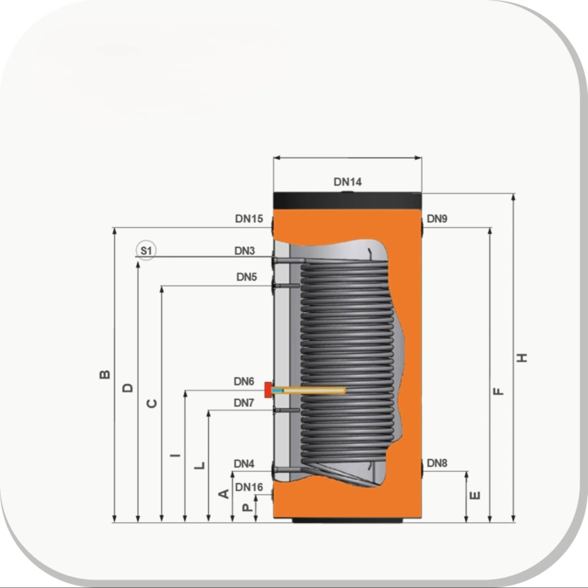 RVS Hygiëne tapwater voorraadvat TURBO XXL-LE2 - 300L - Afbeelding 3