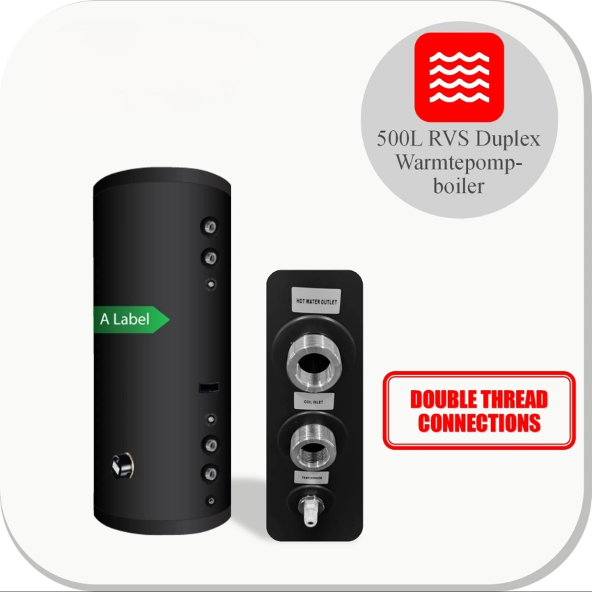 RVS Hygiëne boiler 500XL-LE1/ S-C4 Black - 500L
