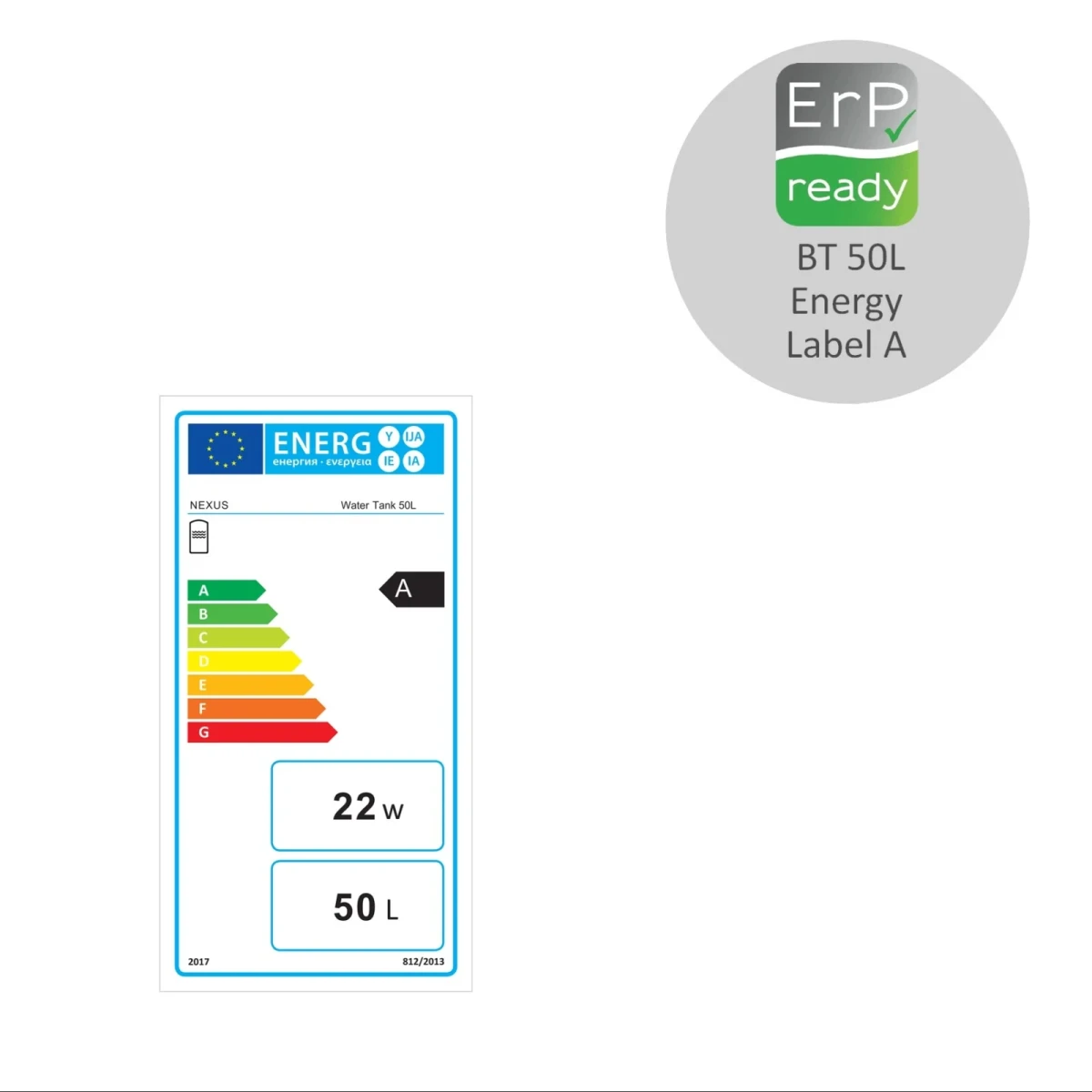 RVS Buffertank BT-50/WM-C4 Black - 50L - Afbeelding 2