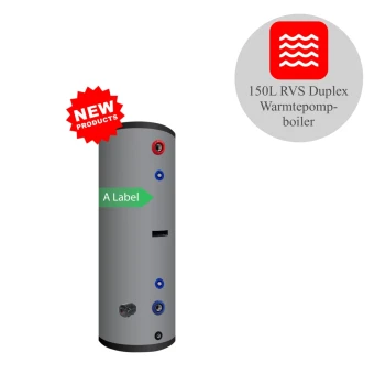 RVS Hygiëne boiler - 150L – 1 XL 28mm warmtewisselaar