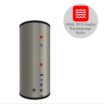 RVS Hygiëne boiler - 1000L - 1 XL 32mm warmtewisselaar