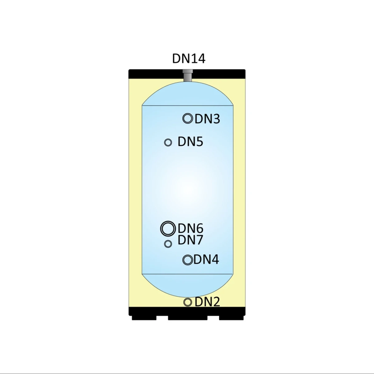 RVS Buffertank BT-100 Black - 100L - Afbeelding 6