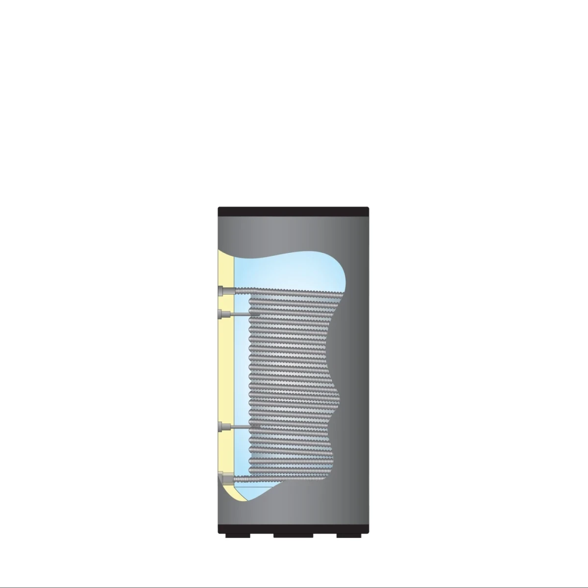 RVS boiler - 300L - 1 XL 28mm warmtewisselaar - A+ - Afbeelding 3