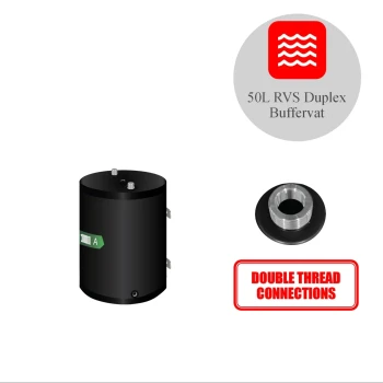 RVS Buffertank BT-50 WM-B-C2 Black - 50L