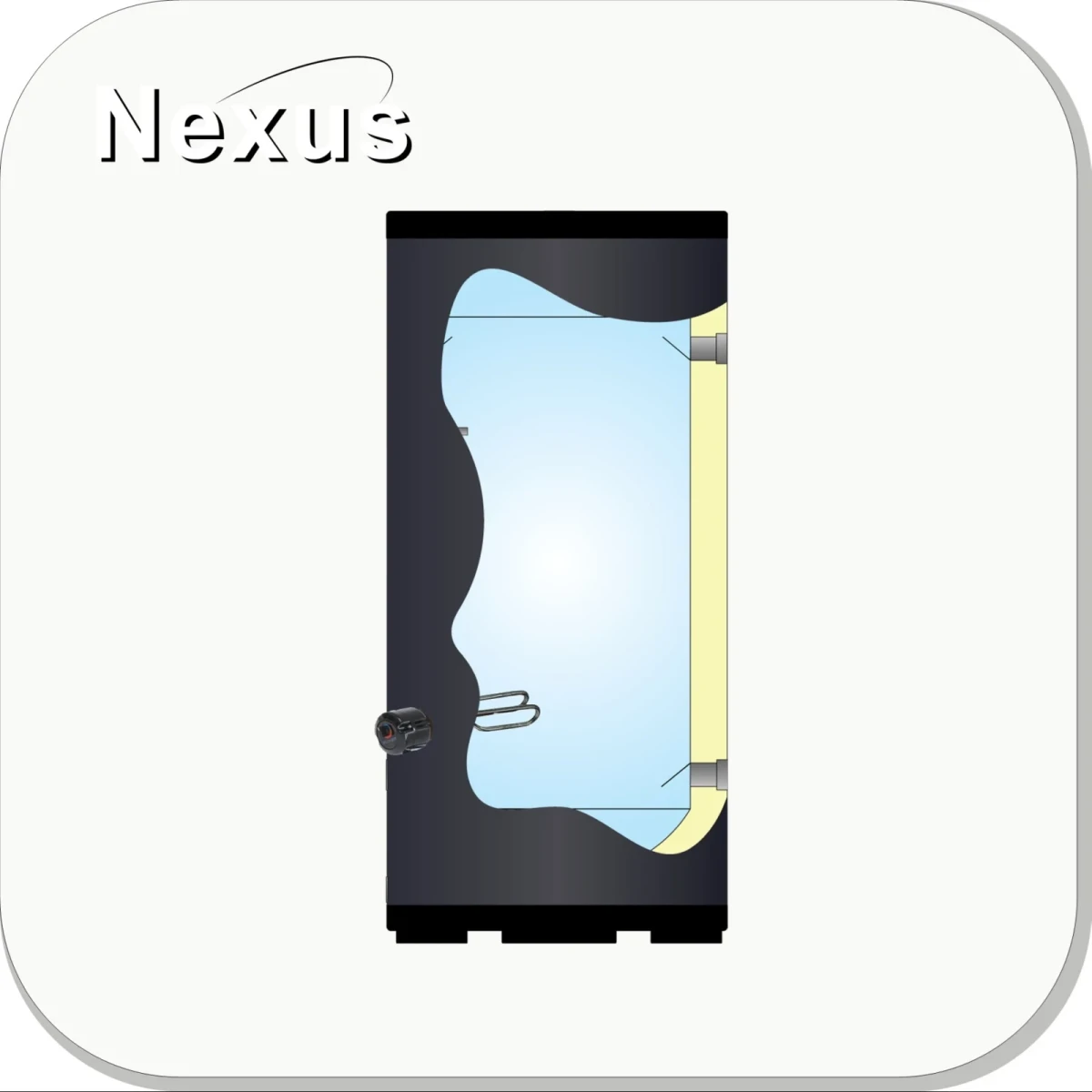 RVS Buffertank BT-200 Black - 200L - Afbeelding 3