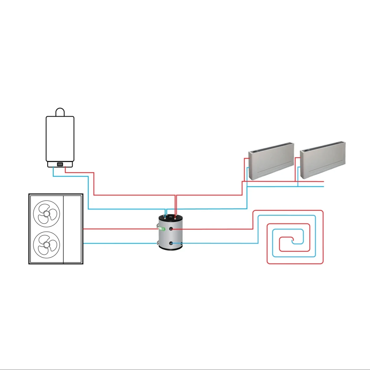 RVS Buffertank BT-50/WM-C8 - 50L - Afbeelding 4