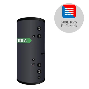 RVS Buffertank BT-500 Black - 500L