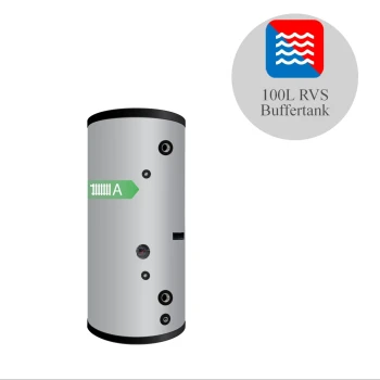 RVS buffervat BT-100 - 100L