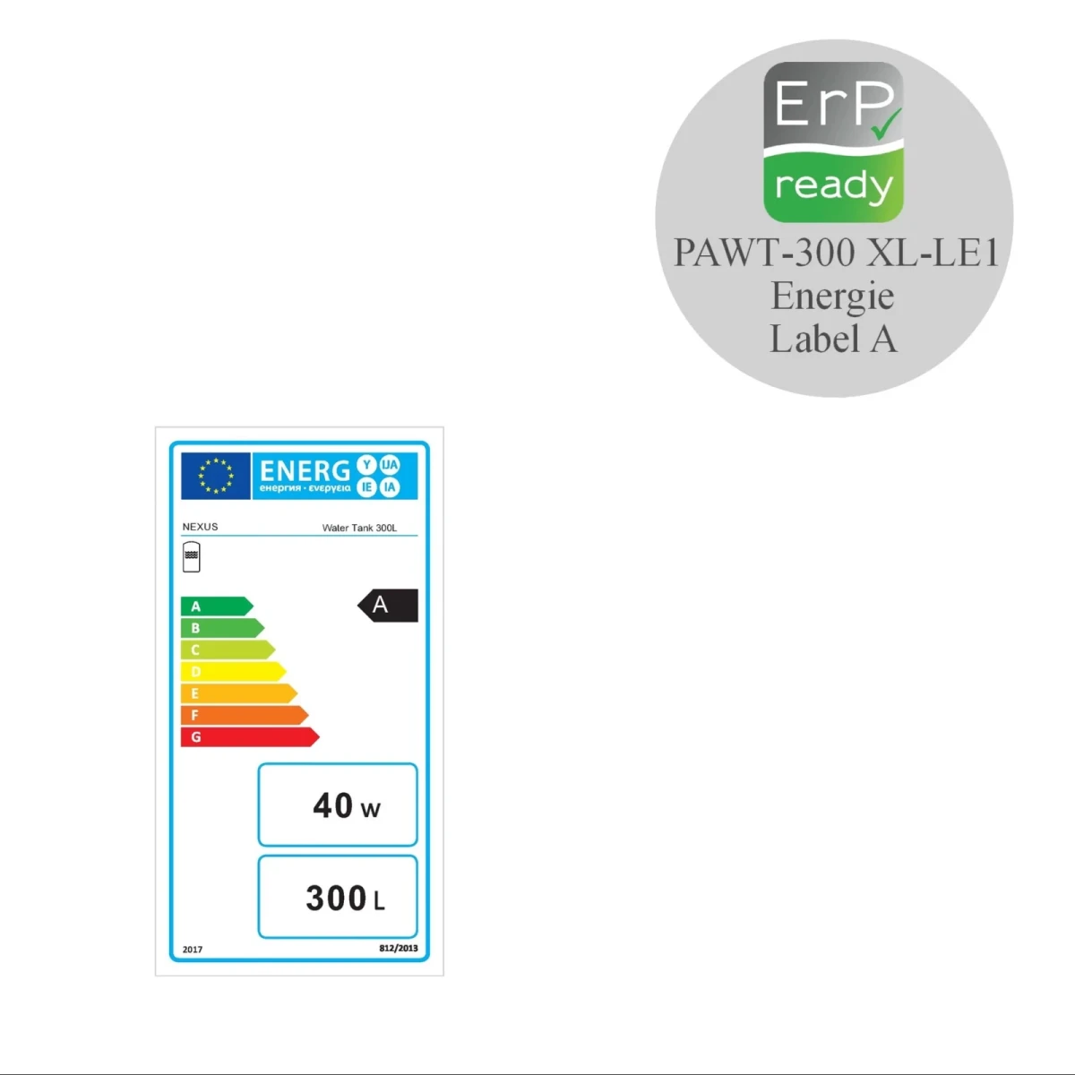 RVS Hygiëne boiler horizontaal - 300L - 1 XL 28mm warmtewisselaar - Afbeelding 2