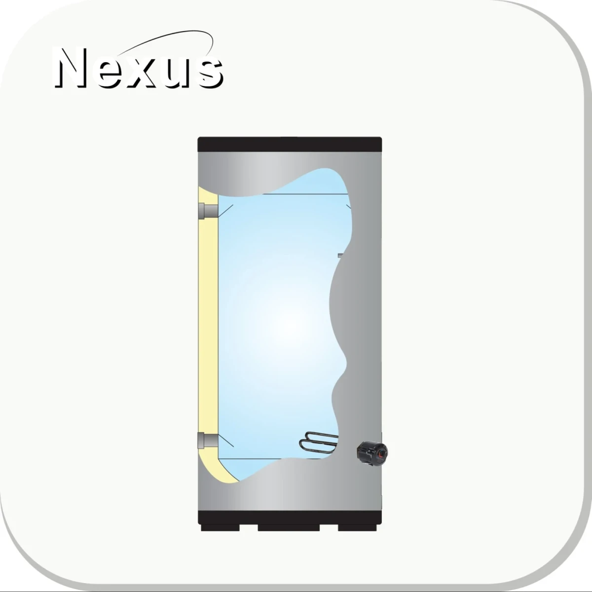 RVS buffervat BT-300 - 300L - Afbeelding 3