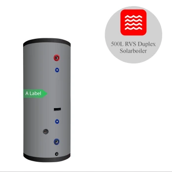 RVS Hygiëne boiler - 500L - 1 L warmtewisselaar