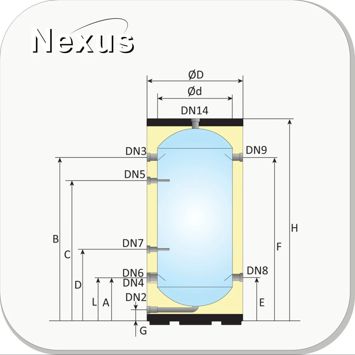 RVS buffervat BT-300 - 300L - Afbeelding 5