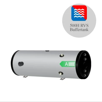 RVS Anti Pendel Buffertank BT-500H - 500L horizontaal