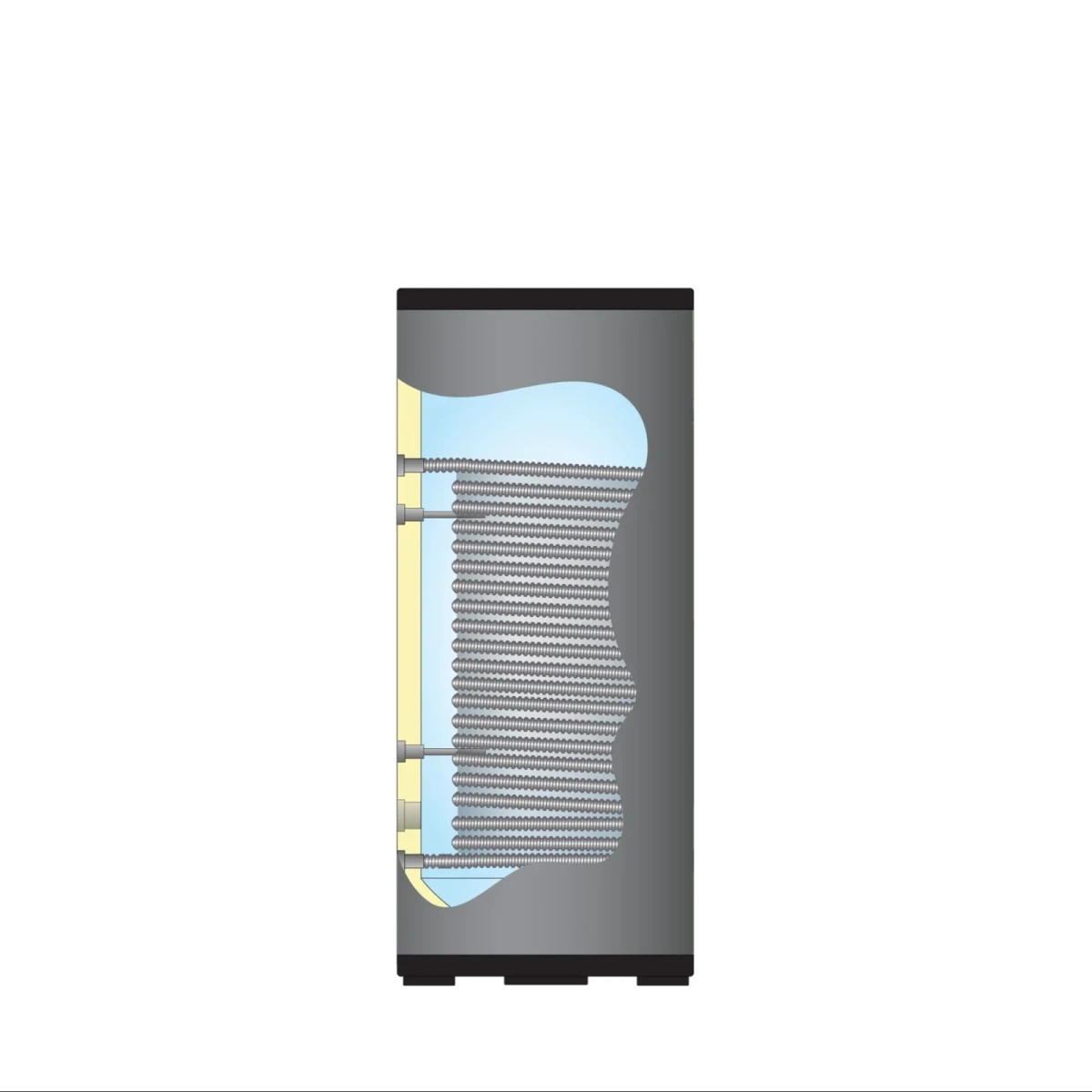 RVS Hygiëne boiler - 500L - 1 XL 28mm warmtewisselaar - Afbeelding 3