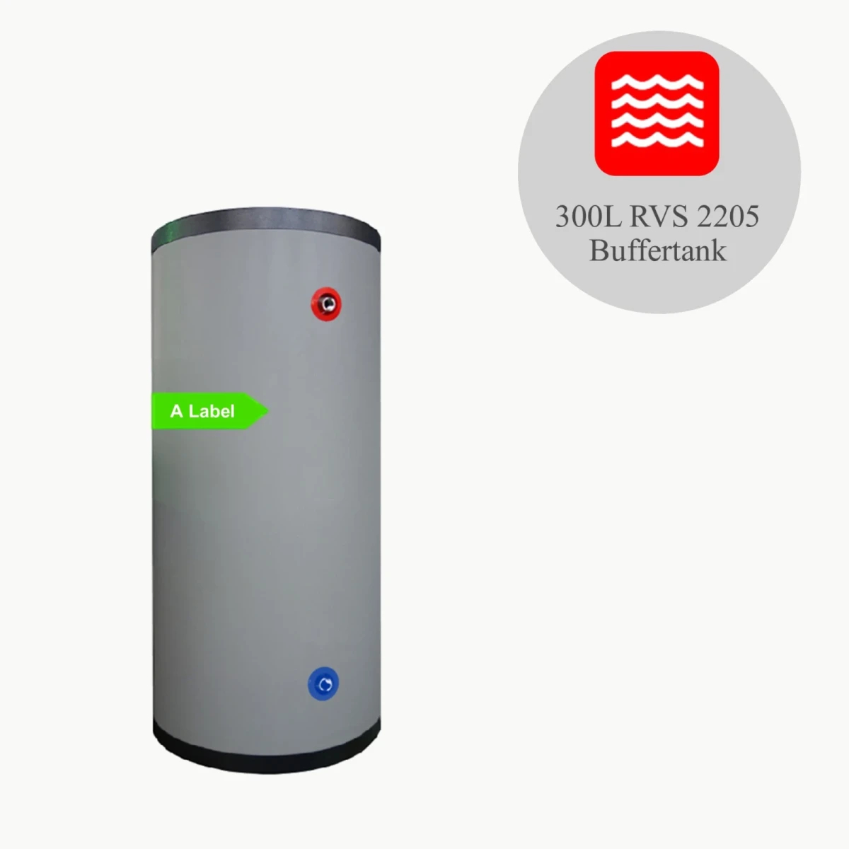 DUPLEX RVS Buffertank PWT-300 - 300L