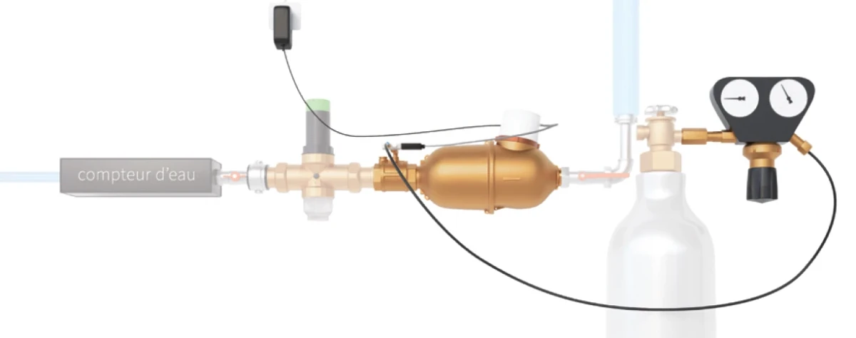 SoluCalc waterontharder door middel van CO2 - 2 inch - max 20 m³/u - Afbeelding 5
